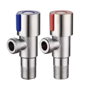 Factory Price Manual 1 2 Inch 304 Stainless Steel Angle Stop Valve for Bathroom Water Toilet