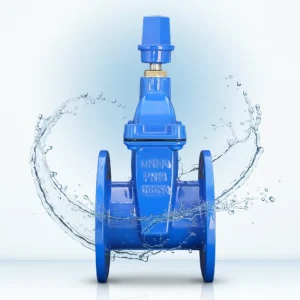 Factory Price Manual Water Non Rising Stem Flange Ductile Iron Gate Valve Soft Seal Resilient Seated