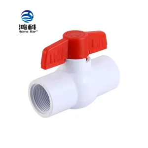 Factory Price OEM Manual Shutoff Control Compatible 1 2” 2” Water Connection 1.0MPA PVC Ball Valve