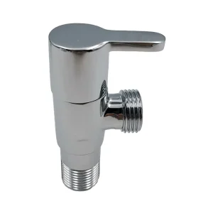 Factory Price Sanitary Ware 1 2 Angle Valve Chrome Plated Brass Manual Check Valve Hydraulic Toilet Water