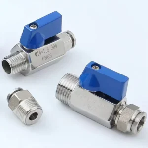 Factory SS Mini Ball Valves Manual OEM with NPT Flanged Thread Connections for Pneumatic Line Control& Industrial Chemicals