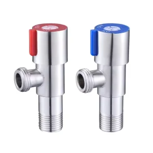 Factory Sanitary Ware Angle Valve Toilet Stainless Steel Nickle Plated Bathroom Angle Stop Valve