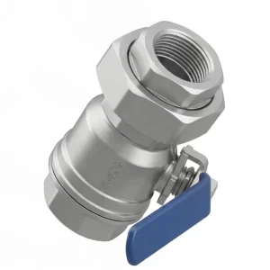 Factory Stainless Steel Female Thread Ball Valves with Blue Handle Corrosion Resistant for Plumbing & Industrial Chemicals