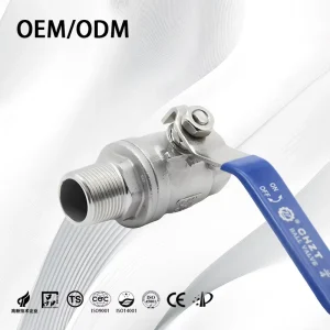 Factory Supply Stainless Steel 201/304/316 Full Port Male/Female Thread Two-piece Ball Valve for Water Tank