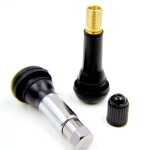 Factory TR413 TR414 Tire Repair Valve Stems Rubber Black Snap in Valves for Tubeless