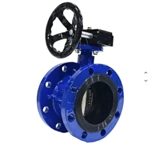 FactoryManual Flanged Worm Gear Butterfly Valve 304/316 Stainless Steel for Industrial Chemicals