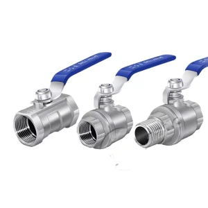 Female Male Thread Two Way High Pressure SS304 SS316 Stainless Steel Industrial Ball Valve Handle Valve for air Media OEM Custom
