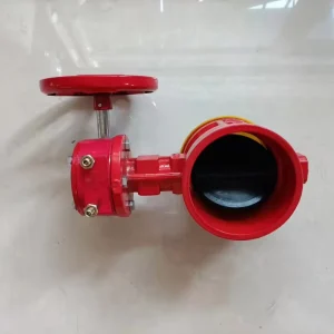 Fire Fighting Clamp Butterfly Valve Grooved Connection Electric Signal Switch Valve China Origin OBM Customized Support