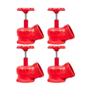 Fire Globe Angle Valve 2-1/2 Inch 73mm Grooved Angular Globe Register Valve for Fire Hydrant