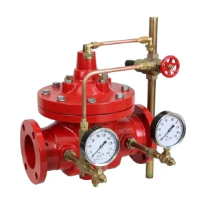 Fire Sprinkler Pressure Regulating Valve DN100 DN150 FM UL Grooved Flanged