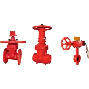Fire Valves Grooved OS&Y Gate Valve Flanged Resilient NRS Gate Valve Non Rising Butterfly Valve FM UL Approved