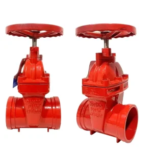 Firefighting Grooved Gate Valve for Fire Protection System With Resilient Soft Seal Seat