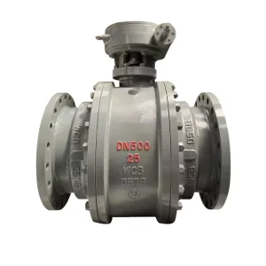 Fixed Carbon Steel DN500 PN25 Trunnion Mounted Industrial Control Electric Pneumatic Flanged Ball Valve WCB Gear Ball Valve
