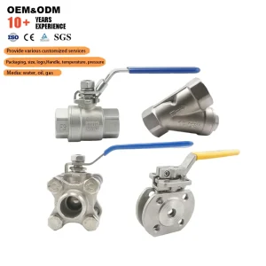 Flange Ball Valves for Water Oil Gas Stainless Steel 304 316 Ball Valve 2 Piece Internal Thread Ball Valve