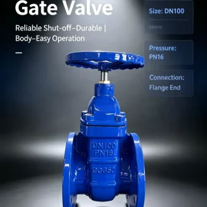 Flange Non Rising stem Hard sealed Manual Gate Valve for Water Supply BS EN 1171 PN16 PN10 2″ 40″ (DN50 DN1000)