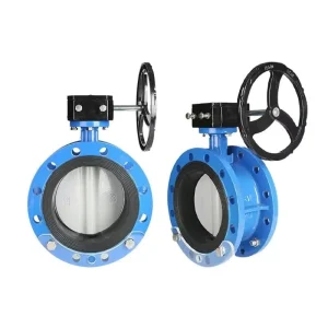 Flange Type Concentric Butterfly Valve DN100-DN800 PN10 PN16 EPDM NBR Ductile Iron Worm Gear Stainless Steel Disc Fire
