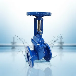 Flange Type Rising Manual Safety Gate Valve Soft Sealing Ductile Cast Iron Water Sluice Valve