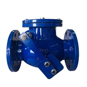Flange swing check valve DIN BS5153 Metal seat check valve with counterweight and lever cast iron valve body dn100