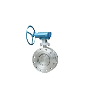 Flanged Butterfly Valve 304 Stainless Steel Hard Seal Multi Layer Butterfly Valve