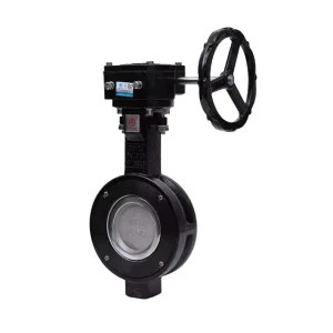 Flanged Carbon Steel Manual Clamp Connection Oil Industrial Grade High Performance Double Eccentric PTFE Butterfly Valve 2″-12″