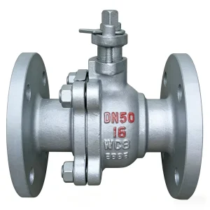 Flanged Cast Steel Ball Valve with Hard Seal for High temperature Applications Equipped with a Manual Actuator and Full Bore