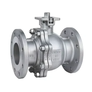 Flanged End 2pc Stainless Steel Ball Valve for Water System