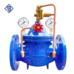 Flanged Pilot Pressure Reducing Valve PN16 Adjustable Water Pressure Control Valve