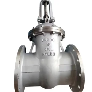 Flanged Rising Stem AISI 316L 304 2″-12″ PN100 PN200 Corrosion Resistant Water Treatment Stainless Steel Gate Valve