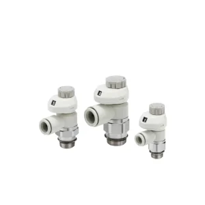 Flow Control Valve VXP Series Adjustable Needle Valve 1/2 Inch Port for Air Regulation in Pneumatic Systems