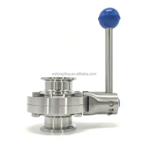 Food Grade 3A Sanitary Triple Clamp Stainless Steel Butterfly Valve OEM Sanitary Butterfly Valve