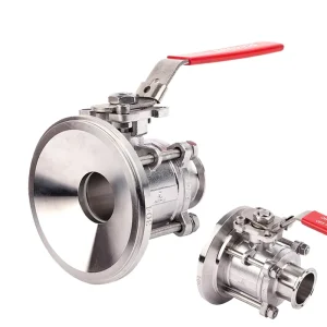 Food Grade High Quality Stainless Steel Welded Tri Clamp tank Bottom Valve Sanitary tank Bottom Ball Valve