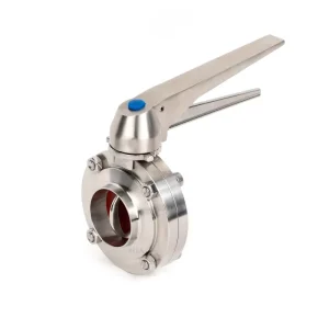 Food Grade Stainless Steel 304/316L Sanitary Butterfly Valve with Hygienic Tri-Clamp Duckbill Handle