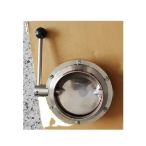 Food Grade Stainless Steel 6 Inch Welded Butterfly Valve