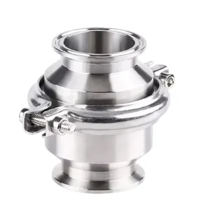 Food Grade Welded Three Clamp Connection Stainless Sanitary Shutoff Non Return Valves Check Valve