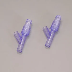 For Y Connector Needle-Free Valve Infusion Adapter Injection Moulded Medical Consumable Parts Negative High Voltage Compatible
