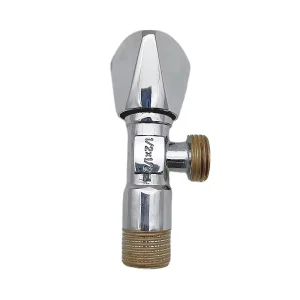 Foreign Trade Copper Plated Angle Valve Slow Open Large Flow Triangle Valve 1 2 Inch Port 10 Bar Pressure Water Valve