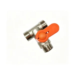 Forged 3-Way Diverter Ball Valve Brass Male Thread Compact T/Y Type Water Gas Pneumatic Pipe Control Manual OEM Valve