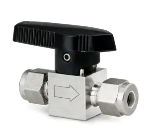 Forged 304 316 316L 3,000 Psig (207 Bar) Stainless Steel One-piece Body 2-way 3-way Straight Pattern Quarter-Turn High