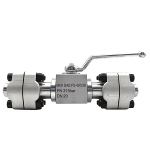 Forged BKH SAE High Pressure Hydraulic Ball Valve 304 Stainless Steel Carbon Steel With Matching Flange And Weld Pipe