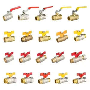 Forged Brass Ball Valve Butterfly Handle Double Male Thread Water High Temperature Manual Operation OEM
