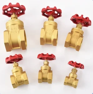 Forged Brass Gate Valve CW617N Threaded Water Valve PN16 Stop Valve Full Sizes 1/2 to 4 Inch