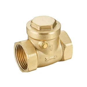 Forged Brass Hydraulic One-Way Non-Return Swing Check Valve Female Threaded Reducing Backflow Prevention Water Media PTFE