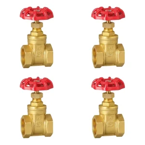 Forged Brass Wheel Handle Light Gate Valve PN1.6 Pressure Manual Power Water Control Valve LS605C 01 PTFE Seal