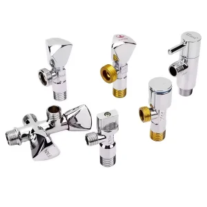 Forged Chrome Plated Brass Angle Valve 02 High Pressure Valve 1 2” 3 4” Durable Forged Chrome Brass Water Valve