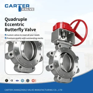 Four Eccentric Butterfly Valve WCB 304 316L RF Flange Thread Manual Pneumatic Electric High Temp Water Steam Oil Gas OEM Base