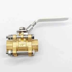Full Port Brass Ball Valve Cleaned for Oxygen 3 Piece 1/2″ 3/4 in 1in 2in 3in 4in FNPT Medical Brass Ball Valve