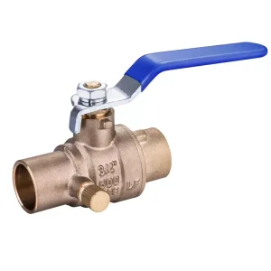 Full Port Brass Ball Valves with SWT End Drain Manual High Temperature Water Valve OEM Customizable