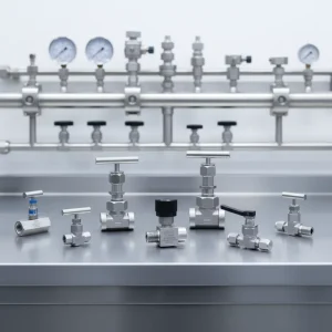 Full Series Instrumentation Needle Valves 316SS High Pressure Resistant Long Service Life Custom Sizes Connections 2 Way
