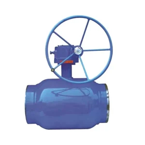 Full Welded Manual High Temperature OEM Steel ST37 Body Turbine Gear Ball Valve Natural Gas HBYS Flange Ends PN16/PN25 RPTFE
