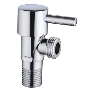Fullrain Modern Brass Wall Angle Valve Triangle Adapter Coupling 1 2 Angle Water Valve for Bathroom